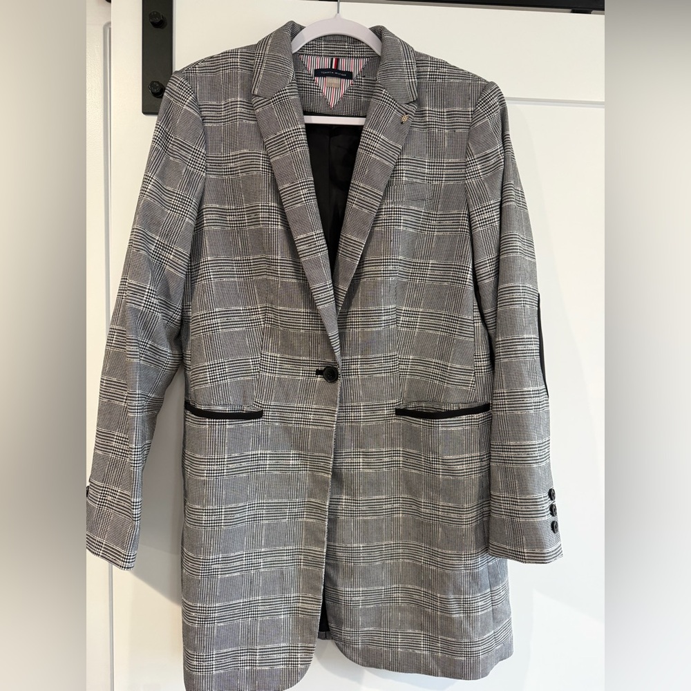 Tommy Hilfiger Gray Plaid Blazer